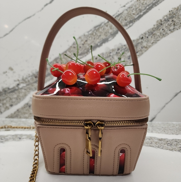 Betsey Johnson Mon Cherry Novelty Crossbody Bag and Card Holder Wallet - Picture 6 of 10